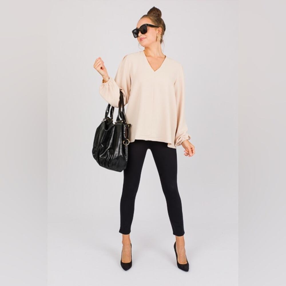 SPANX the perfect Black pants Leggings with Red Brand Tag size small
